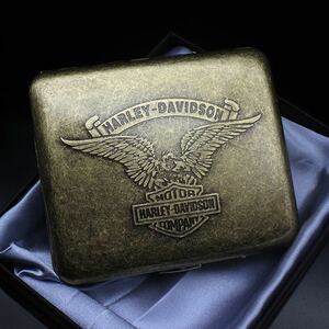  cigarette case Harley Davidson 20ps.@ storage Vintage cigarettes case 