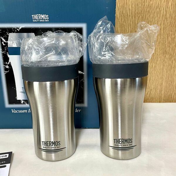 サーモス　 THERMOS ビアグラスとホルダー