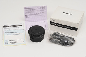 ほぼ未使用 SIGMA MC-11 EF-E、箱、未記入保証書、ケーブル付き Canon EFレンズをSONY Eマウントへ MOUNT CONVERTER マウントアダプター
