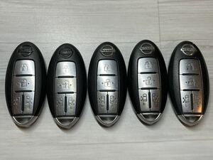 日産 純正 スマートキー 4ボタン 5個セット 基盤 BPA0M-11 キーレス セレナ C25 エルグランド E51 両側電動スライドドア ラフェスタ 等