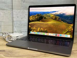 【美品♪】Apple MacBook Pro 2018[Core i7 8559 2.7GHz/RAM:16GB/SSD:1024GB/13.3インチ/スペースグレー]タッチバー Sonoma 動作品