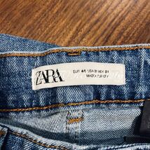 新品 ZARA ダメージ加工デニムパンツ EUR40 US31 メンズ ザラ パンツ ボトムス デニム ウォッシュ加工 ペンキ ストレッチ素材_画像9