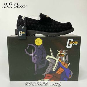  new goods GUNDAM coin Loafer 28.0cm US10 BLACK Mobile Suit Gundam ream . Loafer shoes ji on army coin attaching tag /BOX attaching 