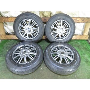 2023年製 9～9.5分山 ダンロップ EC202L 145/80R13/BALMINUM BR10 4.00B 4H 100 +45 Φ73/4本 F_105