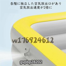 人気推薦☆プール 家庭用 大型 子供向け 水遊び 防暑策 ビニールプール 屋根付き 長さ3ｍタイプ3段式 長方形 折り畳み式 電動ポンプ付き_画像9