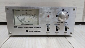 【ジャンク】DAIWA ダイワ SW-110 パワーメーター SWR&POWE METER パワー計 トランシーバー用 無線機用 動作未確認