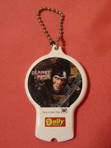  ultra rare!2001 year Planet of the Apes can bottle opener key chain ( not for sale )