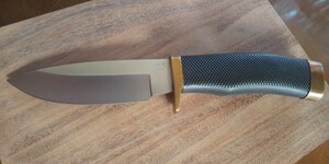バックナイフ。シースナイフ、692バンガードＵＳＡ、刃長8、8センチ、全長21、4センチ