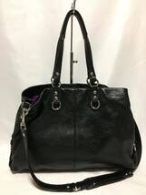 【美品】 コーチ 2way レザー ショルダーバッグ トートバッグ ブラック COACH _画像2