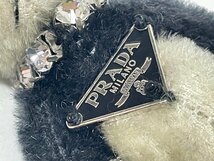 【中古】PRADA プラダ　キーリング　パンダ　ビジュー　チャーム2個付　石取れ有_画像7