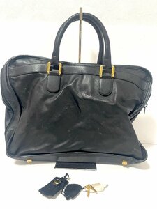 【中古】LOEWE ロエベ　アマソナ40 バッグ　カバン　レザー　ブラック