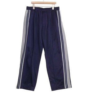 is-ness / TRACK PANTS イズネス トラックパンツ サイドライン ジャージ ネイビー 1005SSCSPT01 表記サイズM