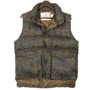 N.HOOLYWOOD × WOOLRICH エヌハリウッド ウールリッチ カモ柄 ダウン ベスト WOGIL0126 表記サイズS