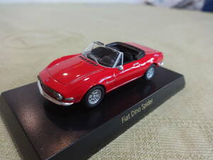 ミニカー 京商 1/64　フィアット ディーノ スパイダー (赤)　サークルＫサンクス　ミニカーコレクション　Fiat DIno Spider