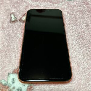 1円〜 SIMフリー iPhoneXR コーラル　128GB 判定○ 送料無料 バッテリー100%