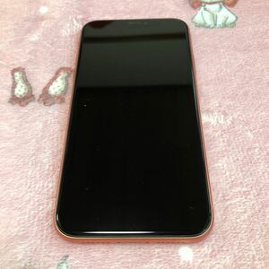 1円〜 SIMフリー iPhoneXR コーラル　64GB 判定○ 送料無料 バッテリー81%