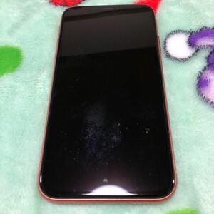 1円〜 SIMフリー iPhoneXR コーラル　64GB 判定○ 送料無料 バッテリー85%
