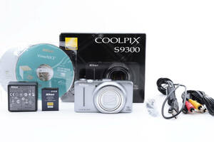 ★元箱あり 完全動作★ Nikon ニコン COOLPIX S9300 元箱 充電器 バッテリー CD2枚 ケーブル2本 ストラップ付