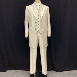 Y-S size * white tuxedo, plain . glistening cloth, long * three-piece .. also cloth exclusive use Thai attaching 