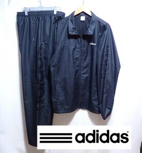 ☆ロゴかっこいい！！　☆adidas　☆アディダス　☆ビッグロゴ　☆トレーニングウエア　☆セットアップ　☆ブラック　☆上下サイズ違い