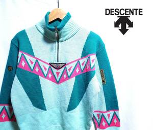 ☆DESCENTE　☆デサント　☆RACING EQUIPMENT　☆レーシングウエア　☆スポーツウエア　☆ハーフジップセーター　☆メンズ　☆Ｌ 　