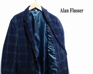 ☆タータンチェックでかっこいい！！　☆Alan Flusser　☆コーデュロイジャケット　☆テーラードジャケット　☆シングルタイプ　