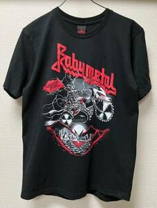 当時物 BABY METAL ベビーメタル BABYMETAL In Fox God We Trust JUDAS PRIEST PAINKILLER Tシャツ Tee サイズ L バンドTシャツ 