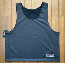 未使用 保管品 タグ付き ナイキ リバーシブル メッシュ タンクトップ 黒 グレー size L/XL ラクロス NIKE Reversible Tank top Lacrosse_画像5