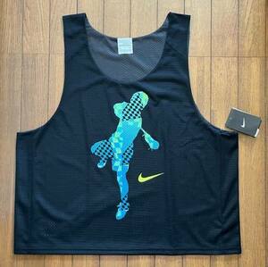 未使用 保管品 タグ付き ナイキ リバーシブル メッシュ タンクトップ 黒 グレー size L/XL ラクロス NIKE Reversible Tank top Lacrosse