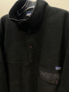 SALE☆希少 97s 年 patagonia パタゴニア SYNCHILLA Fleece SNAP-T XL スナップ-T プルオーバー シンチラ フリース ブラック USA製 R51220