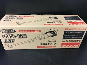 【未使用】★makita(マキタ) 18v充電式クリーナ 白(3.0Ahバッテリーx1/充電器) CL180FDRFW　T5207　ITRD7O0YC3Z6