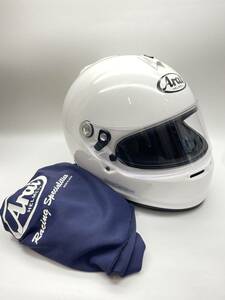 【大黒屋】Arai アライ GP-6S 8859 Lサイズ ホワイト SNELL2020 四輪公認レース カートレース 走行会 HANS対応 2021年7月製造