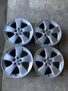 TOYOTA 30 PRIUSトヨタ プリウス 純正 17インチ アルミホイール 17×7J 5H PCD 100 +50 4本 Sツーリング ZVW30 札幌 手渡し可能 