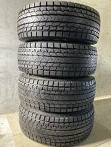 丸穴 マットブラック 16インチアルミホイール 8J 6穴 139.7 ヨコハマ iceGUARD SUV G075 315/75R16 スタッドレスタイヤ4本 札幌 手渡し可_画像2