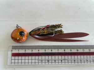 ジャッカル 固定式ビンビン玉TG80g オレンジゴールド タイラバ アコラバ タングステン マダイ キジハタ アコウ 根魚 瀬戸内海