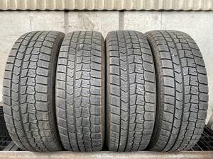 J3492　送料無料☆深溝スタッドレス　DUNLOP WINTER MAXX WM02　185/65R15 88Q　4本価格　2018年製