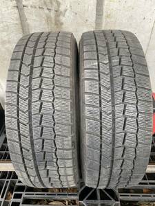 K3486　送料無料☆深溝スタッドレス　DUNLOP WINTER MAXX WM02　205/60R16 92Q　2本価格　2018年製