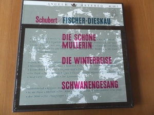 東芝音工初期ステレオゴールドサークル赤盤4枚組フイッシャー・ディースカウ初期の36-7歳既に完熟の歌唱(シューベルト3大歌曲集)ムーア伴奏