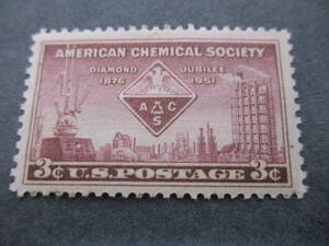 *** America 1951 year [ American chemistry association 75 year ] single one-side unused glue have ***