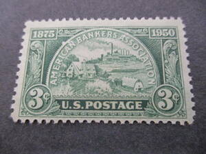 *** America 1950 year [ Bank house association 75 year ] single one-side unused NH glue have ***