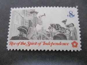 *** America 1973 year [ independent revolution 200 year ( flyer trim ) ] single one-side unused glue have ***