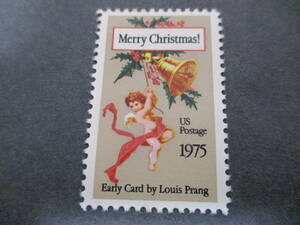 *** America 1975 year [ Christmas stamp ( Angel ) ] single one-side unused NH glue have ***