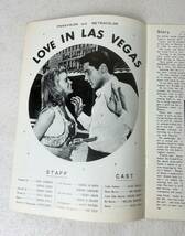 ☆彡1963年 LOVE IN LAS VEGAS エルビス・プレスリー ラスベガス万才 映画パンフレット 中古　☆彡_画像5