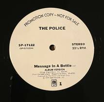 U.S.プロモ盤★’12　THE POLICE　／MESSEGE IN A BOTTLE ...／LANDLORD　★SP-17122_画像1