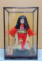 NN0808　０５４　中古　美品　本頭　京甫作　日本人形　市松人形　女の子　４０cm　ケース入　節句　和人形　着物　アンティーク　人形_画像8