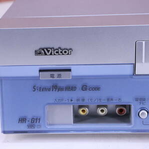 ビデオデッキ ビクター ビデオカセットレコーダー HR-G11 リモコン付き 2001年製 Hi-Fi STEREO 中古現状品■(F8547)の画像3