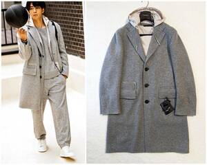 21AW エルメネジルドゼニア カシミア ジャージー コート S 定価68万 / 2021AW Ermenegildo Zegna 48