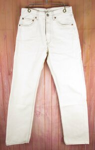 MYP17656 Levi's リーバイス 501 ジーンズ デニムパンツ USA製 ホワイト 2000年製 W28