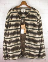 FJ23327 ANDFAMILY アンドファミリー Airy Fur Cardigan フリースカーディガン SW-2210715A XL 未使用_画像1