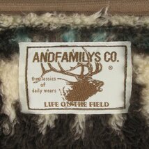 FJ23327 ANDFAMILY アンドファミリー Airy Fur Cardigan フリースカーディガン SW-2210715A XL 未使用_画像4